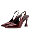 Patent Leather Slingback Pumps