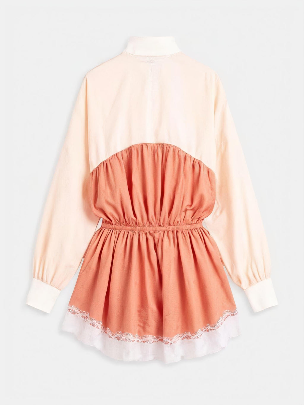 Color Block Lace Trim Romper