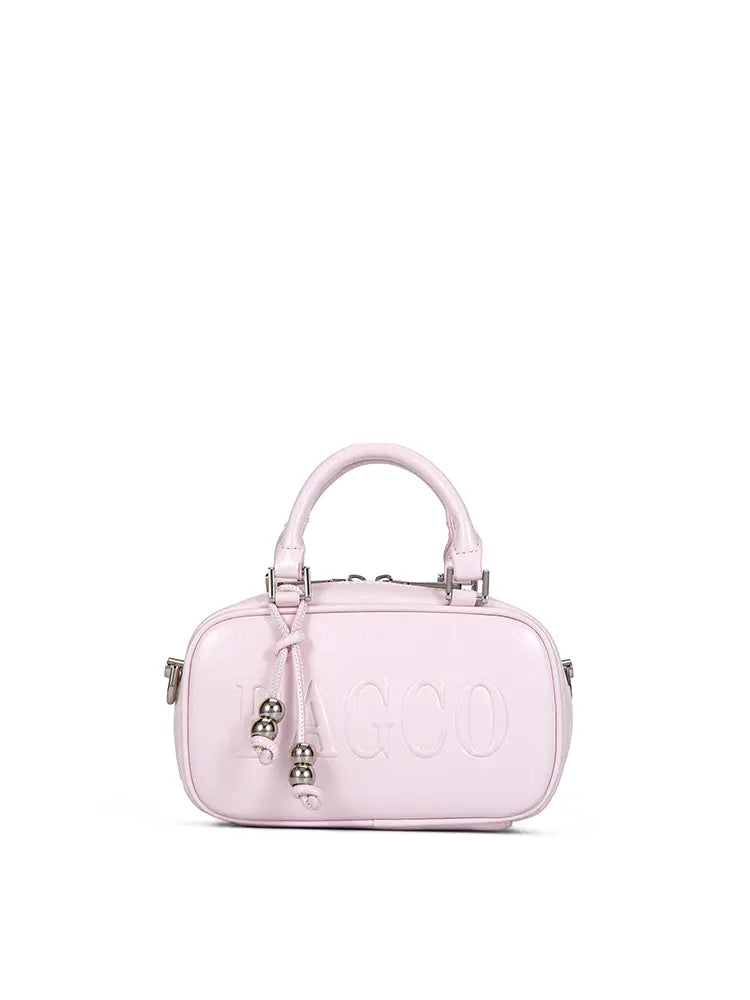 Spring Summer Boston Style Bowling Crossbody Bag