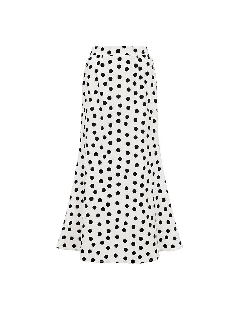 Polka Dot Ruffle Vintage Swimsuit Vacation Set