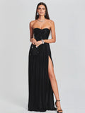 Sophisticated Knotted Slit Evening Gown