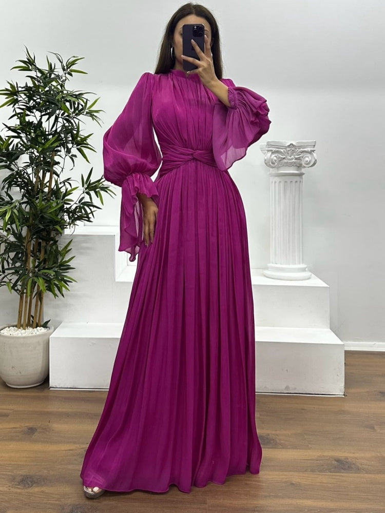 French  Inspired  Waist  Maxi Dress