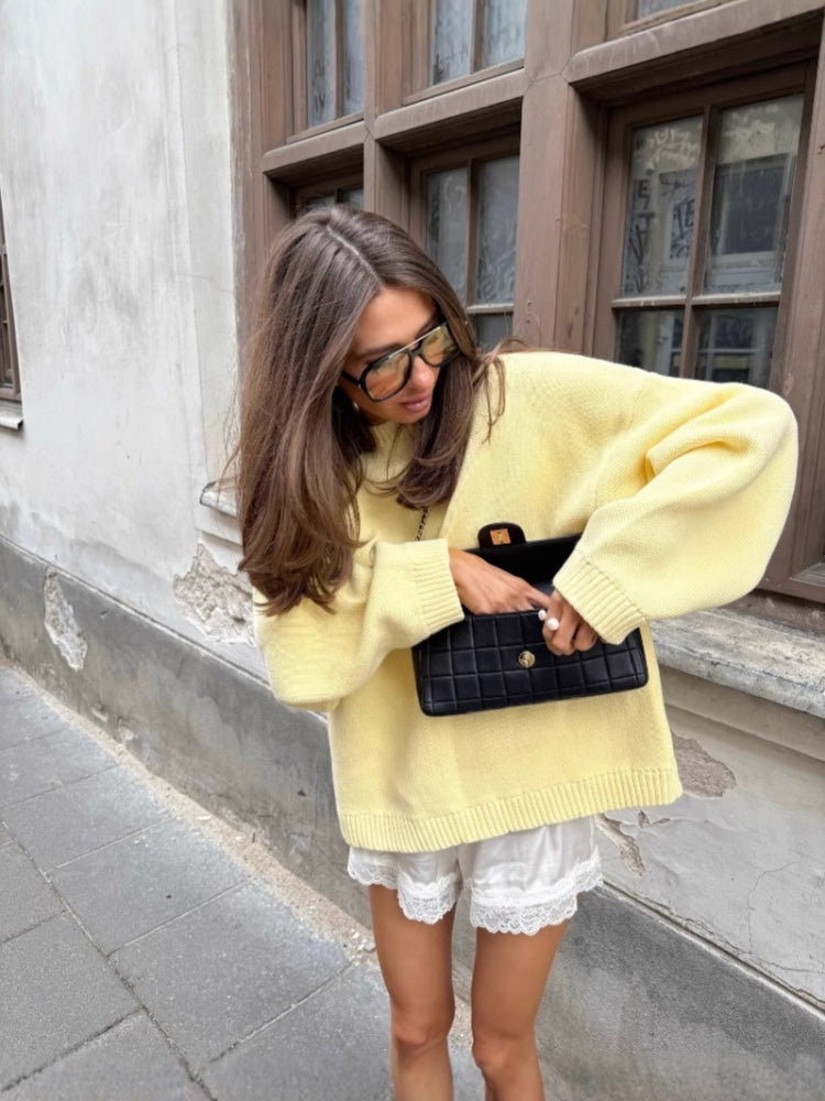 Indie Style Letter Sweater