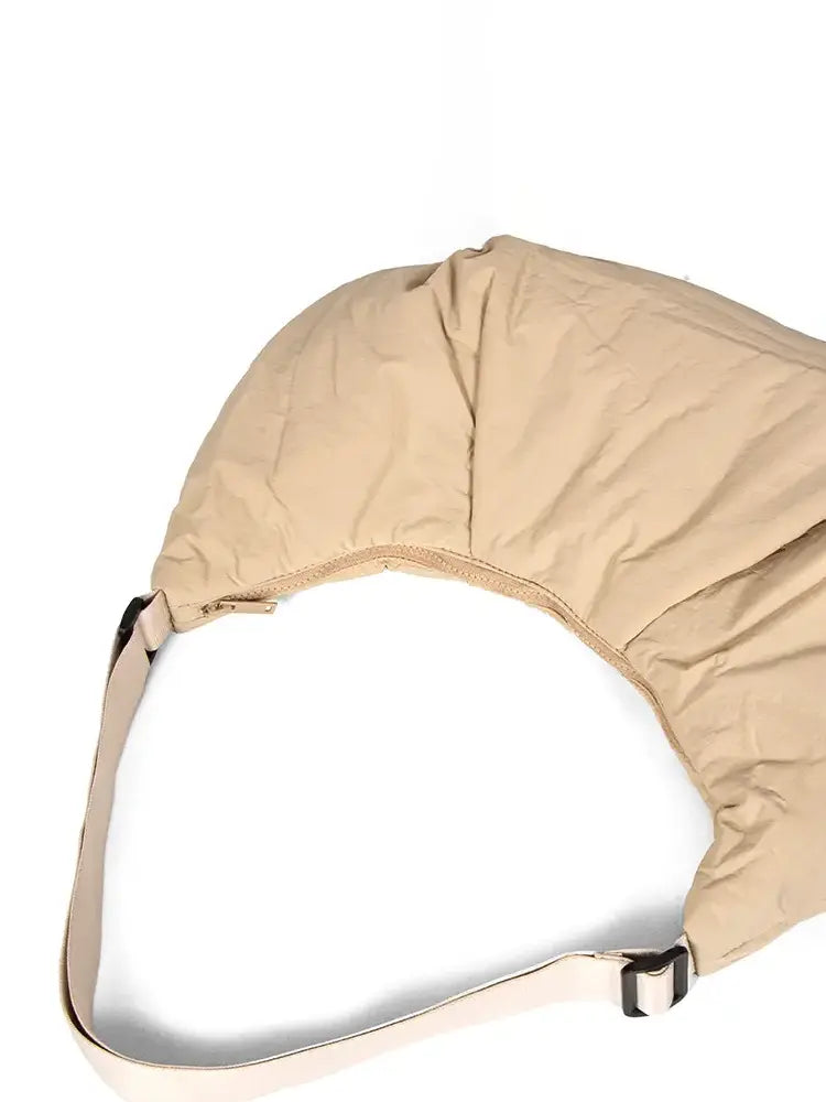 New Lightweight Ruched Hobo Crossbody Bag