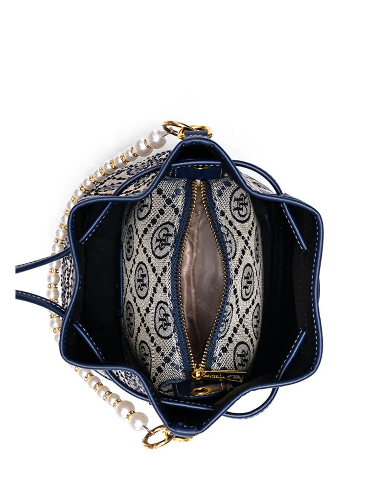Jacquard Star Crossbody Bucket Bag