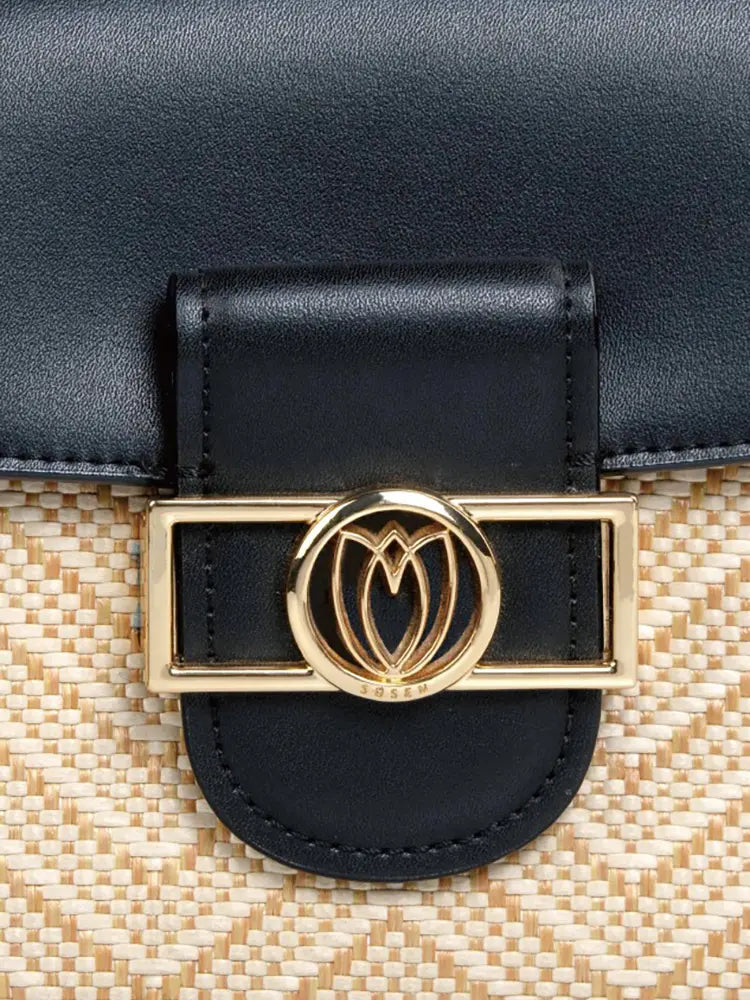 Colorblock Saddle Crossbody Bag