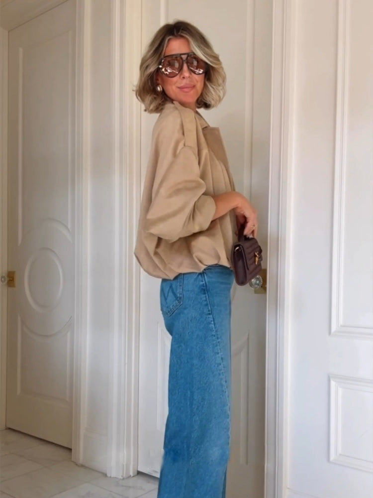 Oversized Batwing Wool Jacket