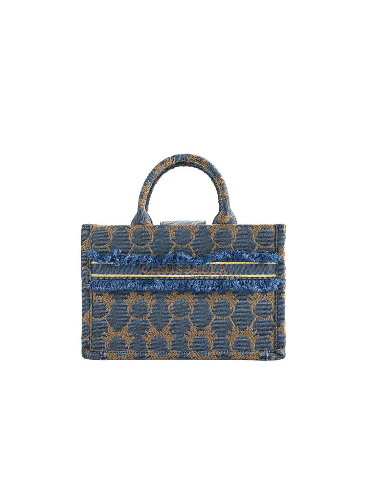 Denim Tote Shoulder Bag