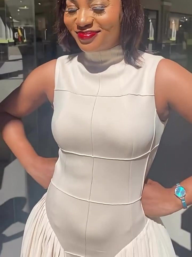 Structured Bustier Maxi Dress