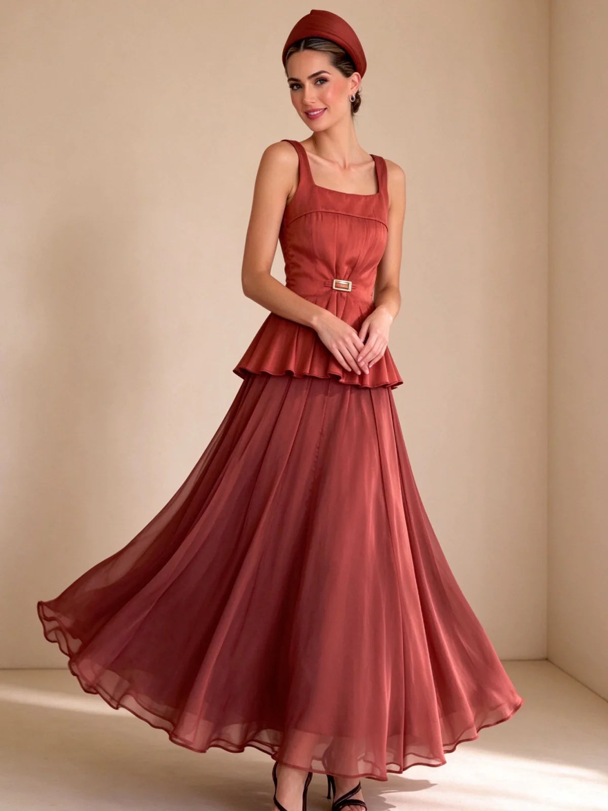 Siena Peplum Two-Piece Set
