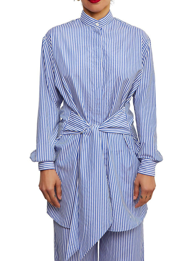 Blue Bar Skirt Set
