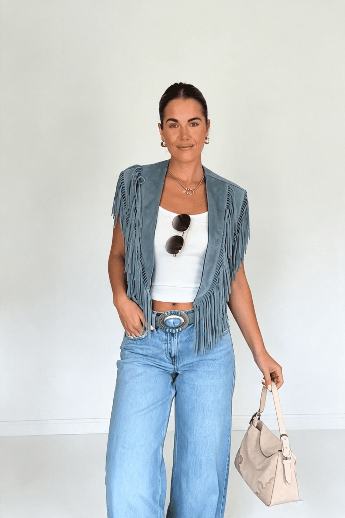 Western Fringe Crop Coat