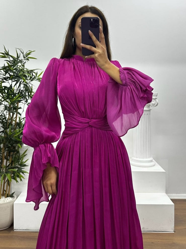 French  Inspired  Waist  Maxi Dress