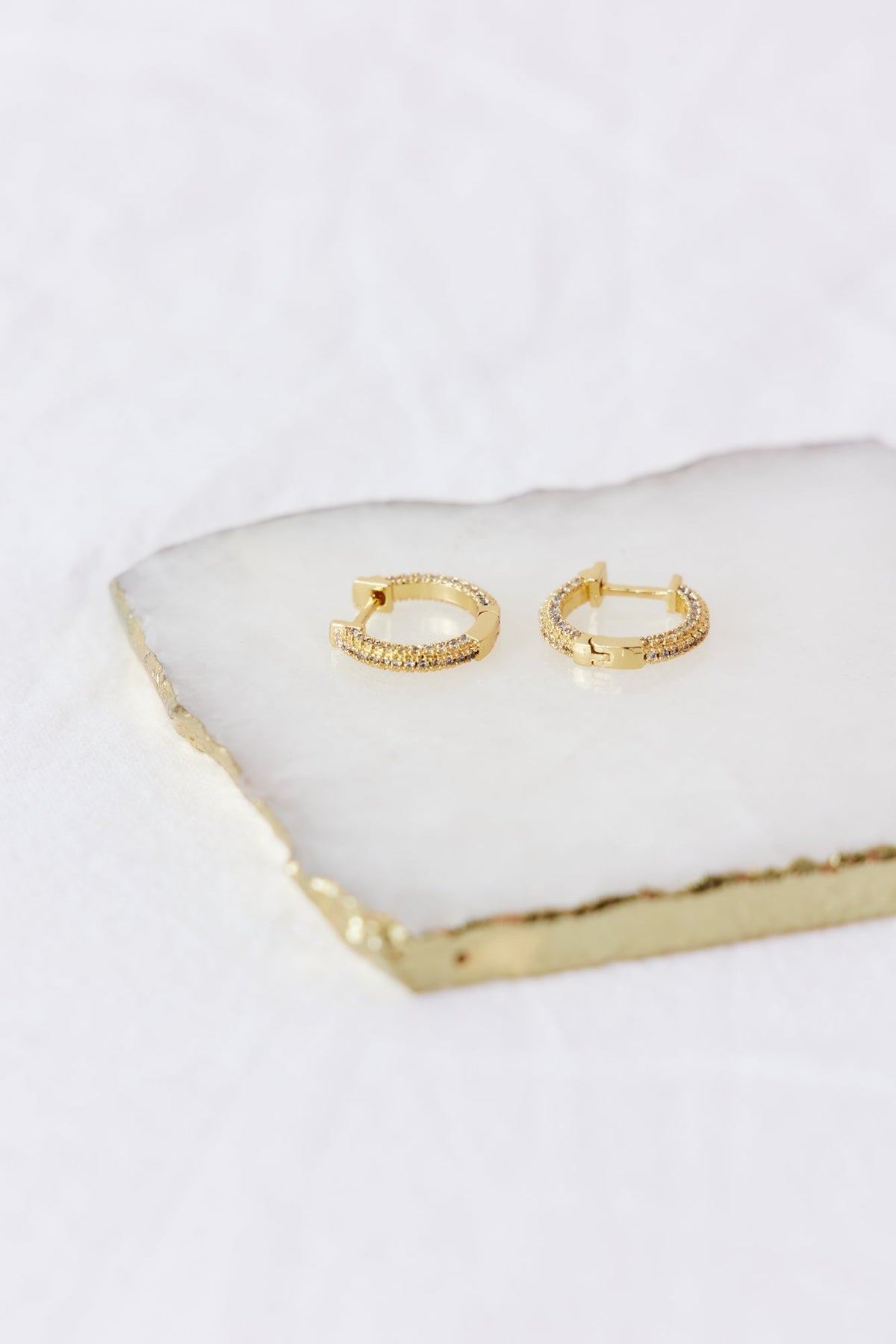 18K Gold Plated Golden Madeleine Earrings