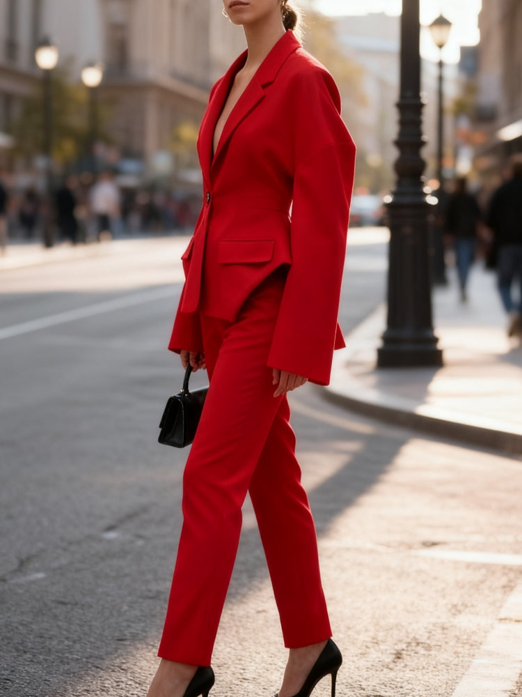Single-Breasted Hourglass Blazer