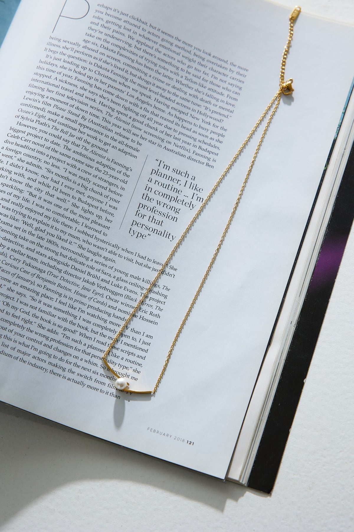 18k Gold Plated Luxe Pearl Necklace Gold