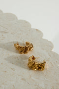 18k Plated Gold Modern Times Earrings Gold