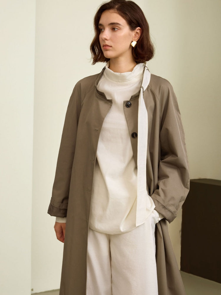 Classic Belted Vintage Trench Coat