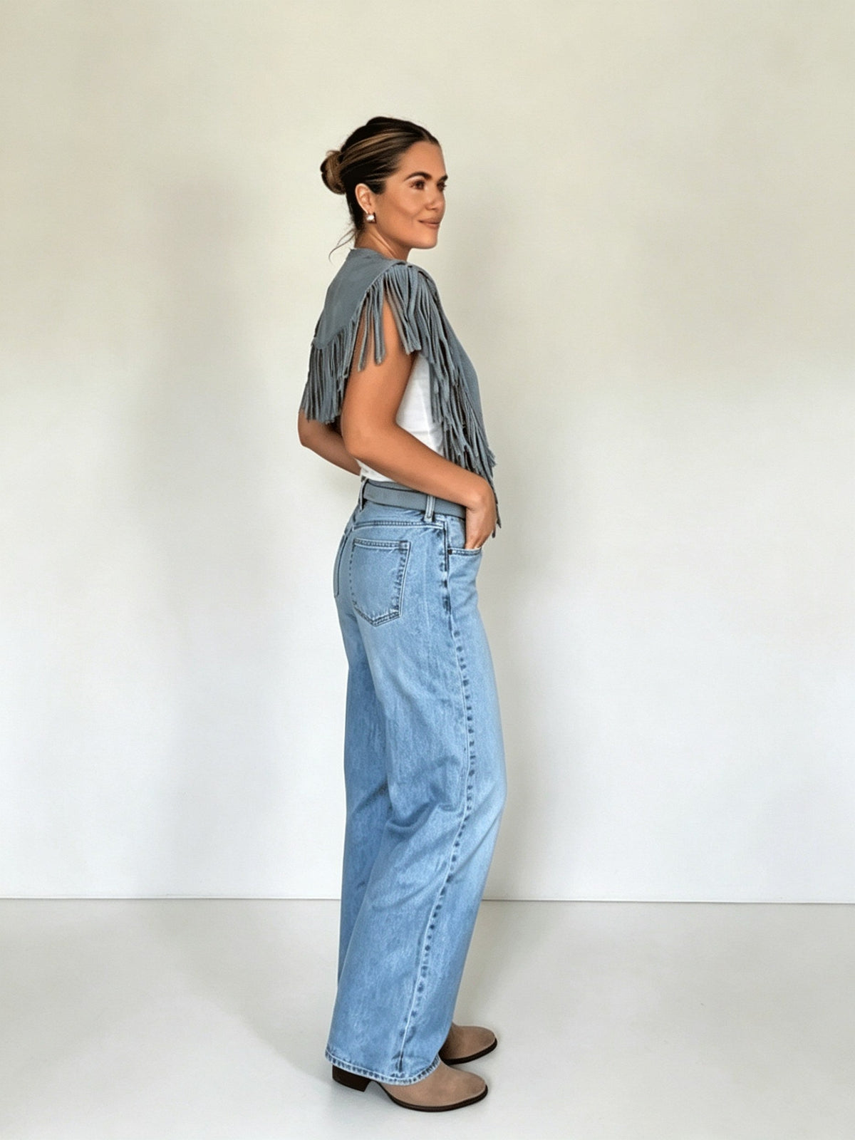 Western Fringe Crop Coat