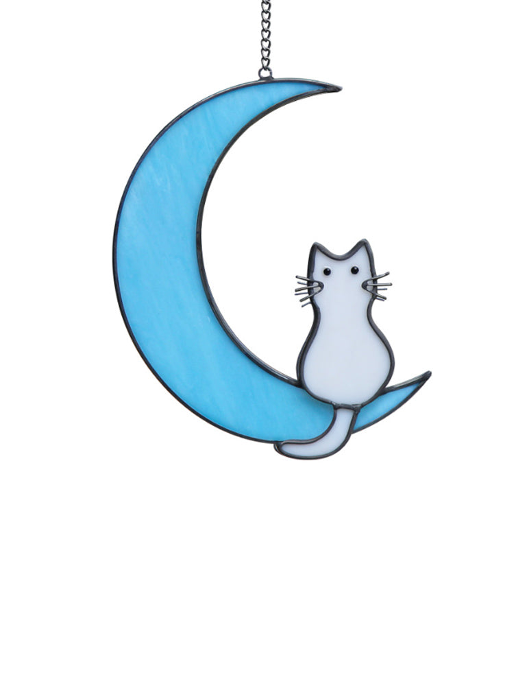 Kitty on the Moon" Hanging Decoration