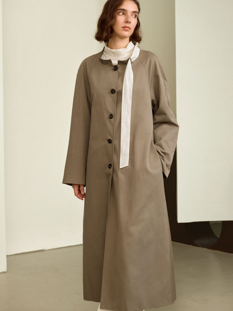 Classic Belted Vintage Trench Coat