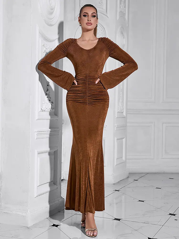Sexy Long Sleeve Mermaid Dress