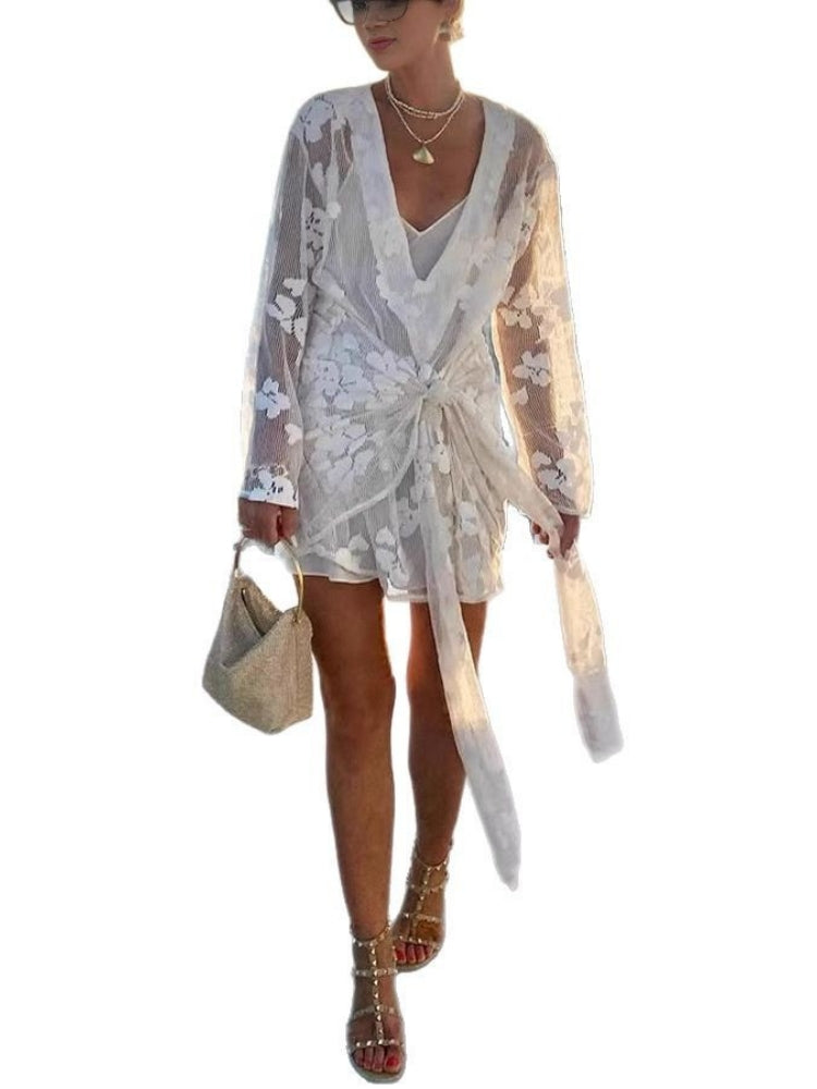 Lace Vacation Cover-Up Dress