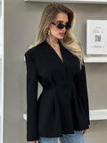 V-Neck Tailored Blazer