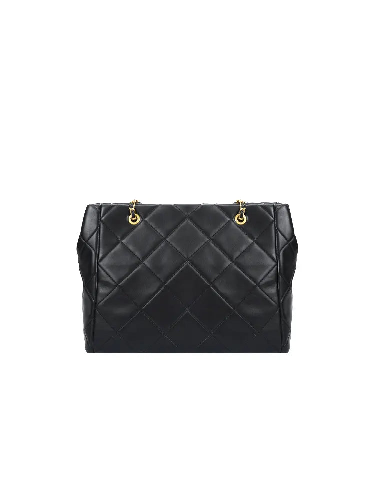 Quilted Chain Crossbody Bag in Chanel-Inspired Style