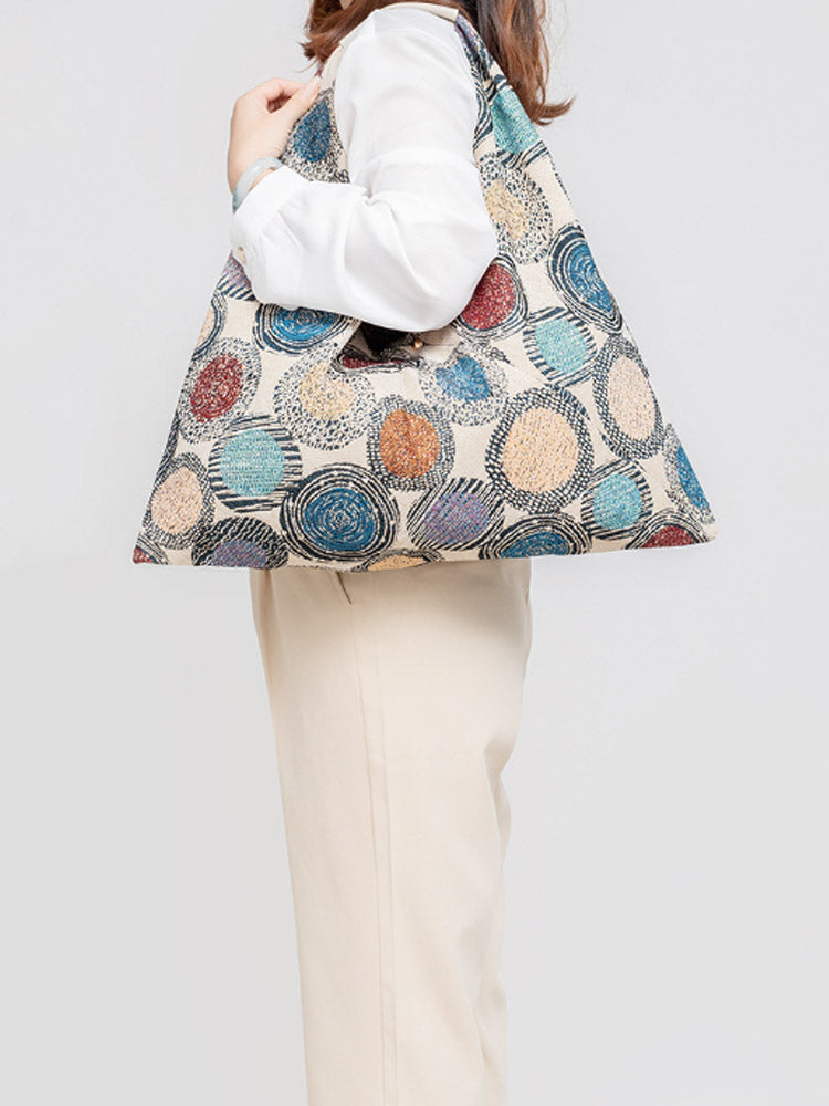 Canvas Triangle Bag - Printed