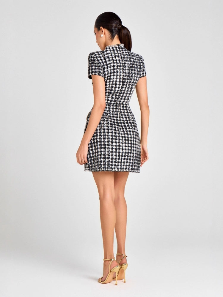 Classic Tweed Straight Skirt Set