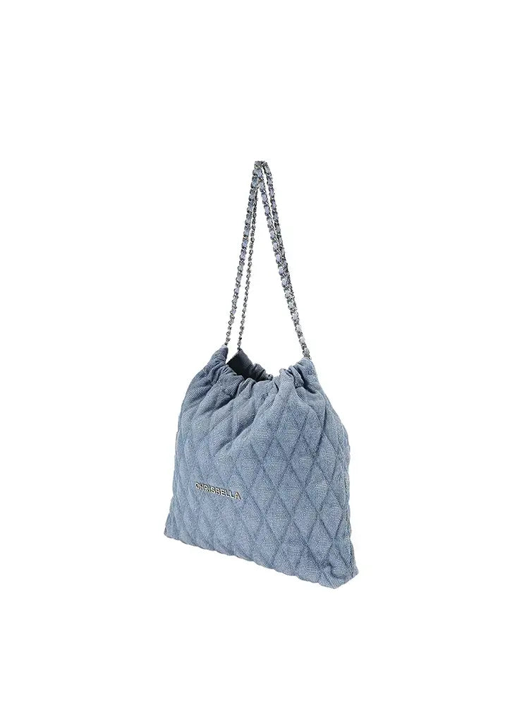 Washed Effect Slouchy Utility Tote Bag