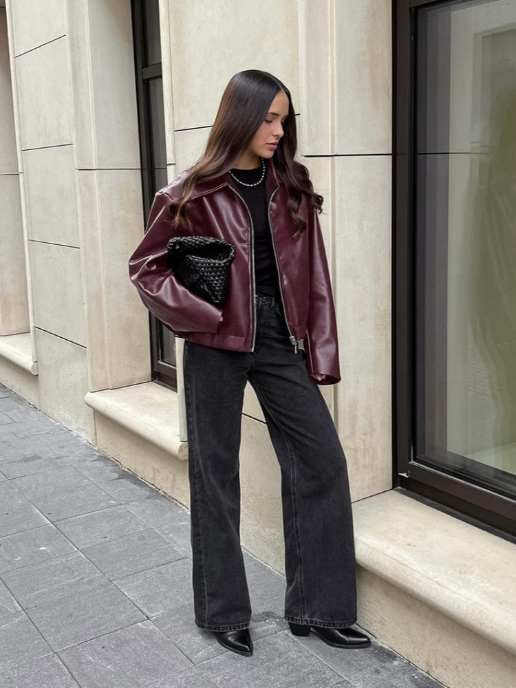 Contemporary Biker Style Jacket