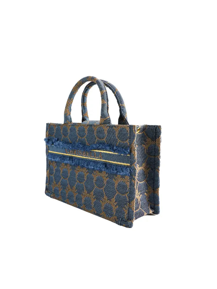 Denim Tote Shoulder Bag