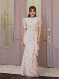 Summer Bloom Tea Length Gown