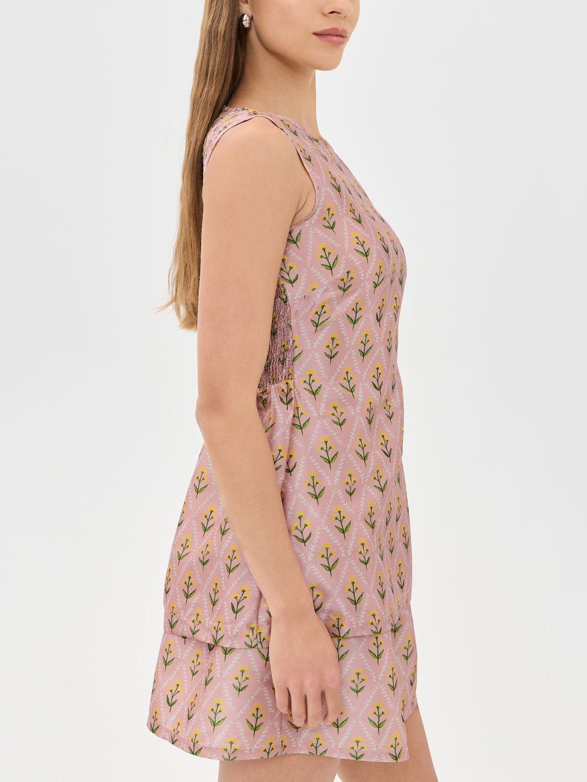 Floral Print Taffeta Skirts Set
