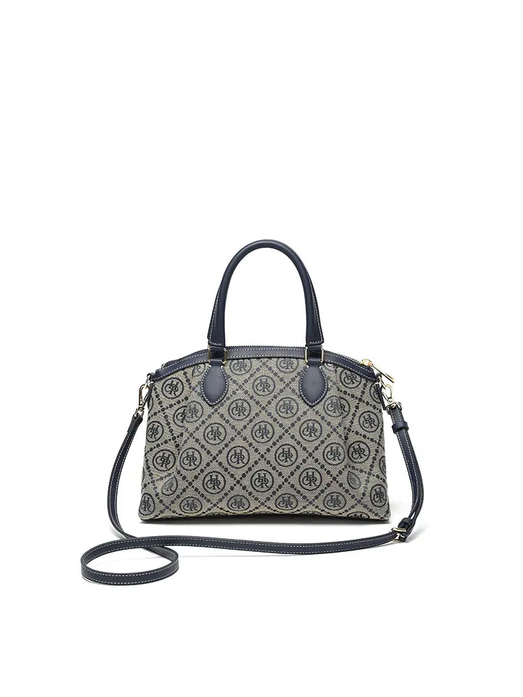 Star Detail Top Handle Tote Crossbody Bag
