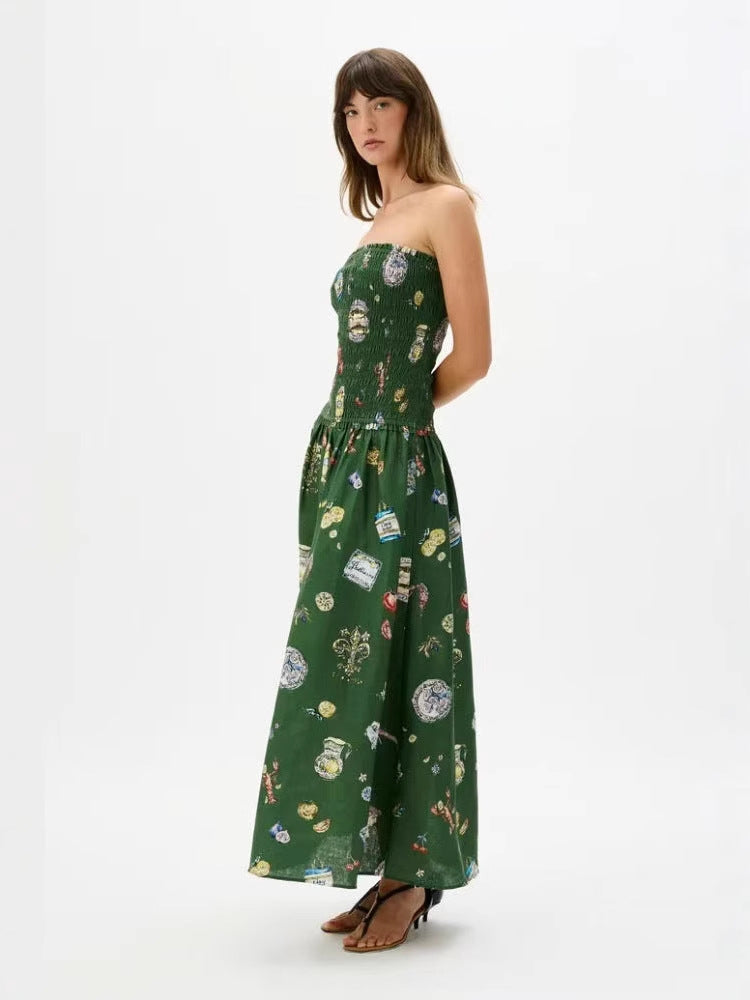 Strapless Wrap Maxi Dress