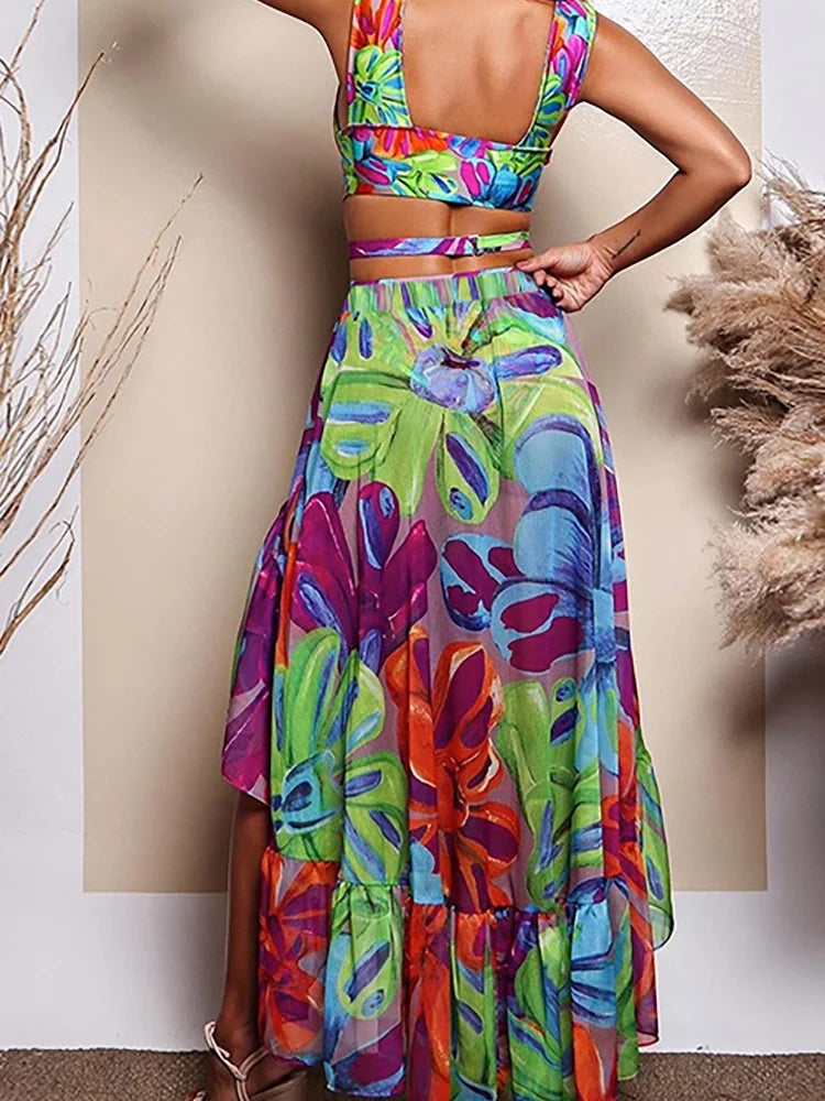 Printed Swimsuit Set for Women