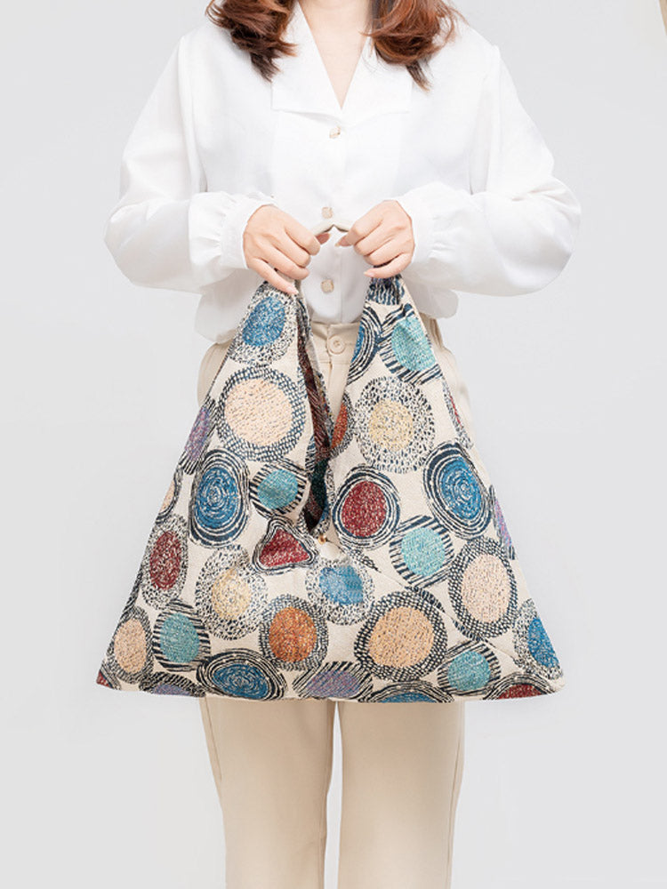 Canvas Triangle Bag - Printed