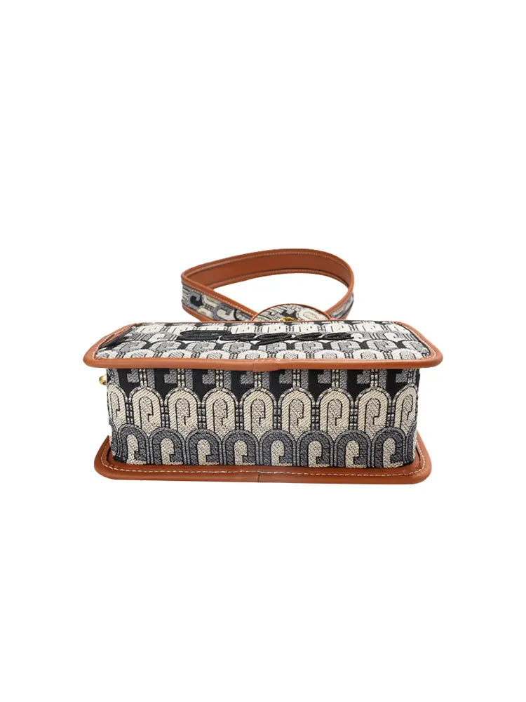 G-Jacquard Fabric Camera Crossbody Bag