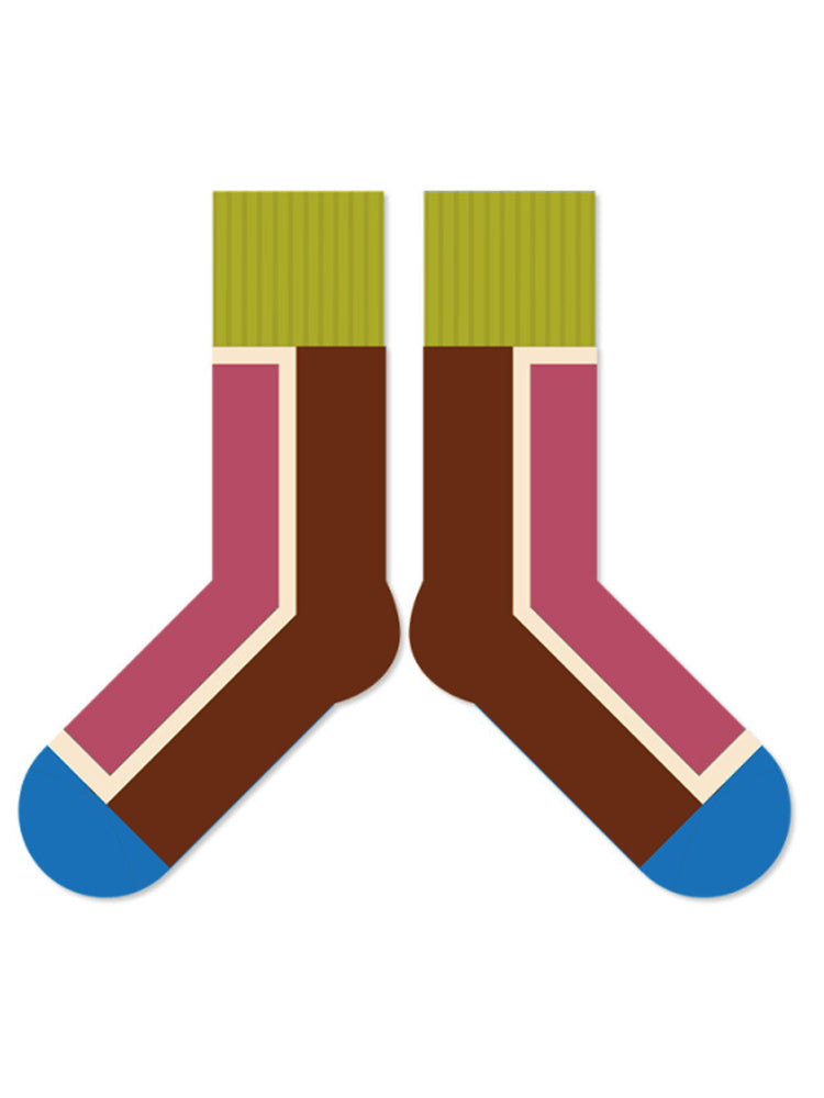 Colorful Striped Cotton Socks