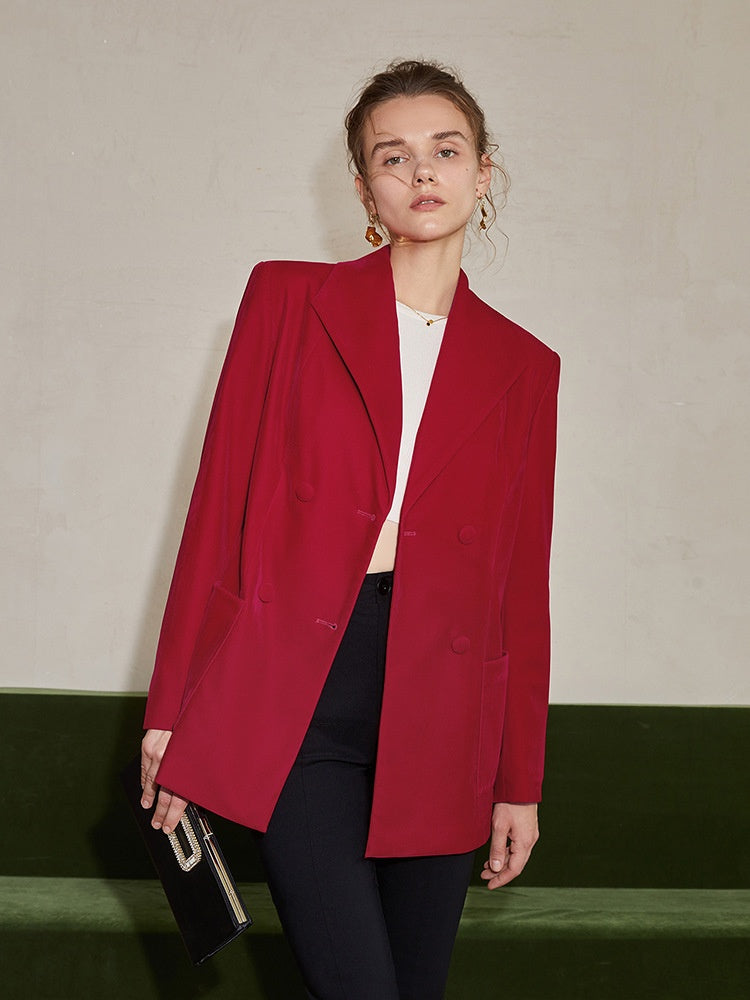 Bright Red Career Blazer