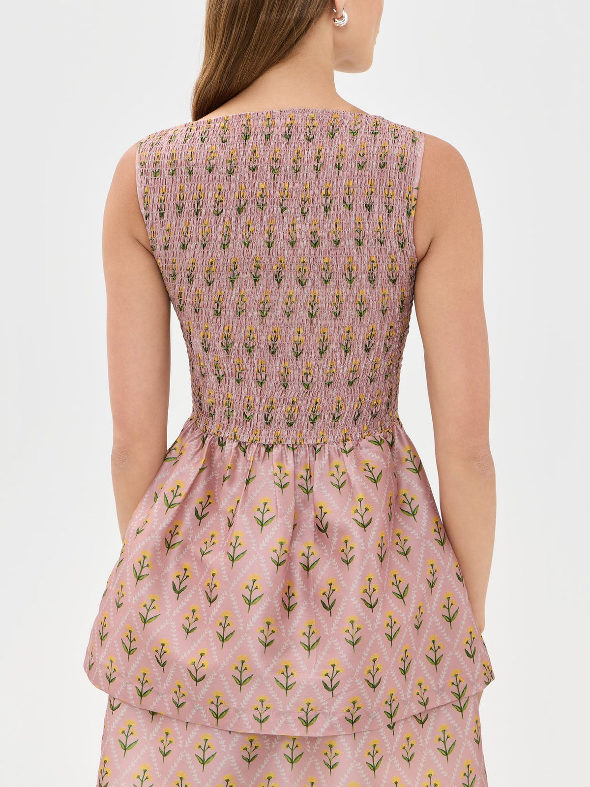 Floral Print Taffeta Skirts Set