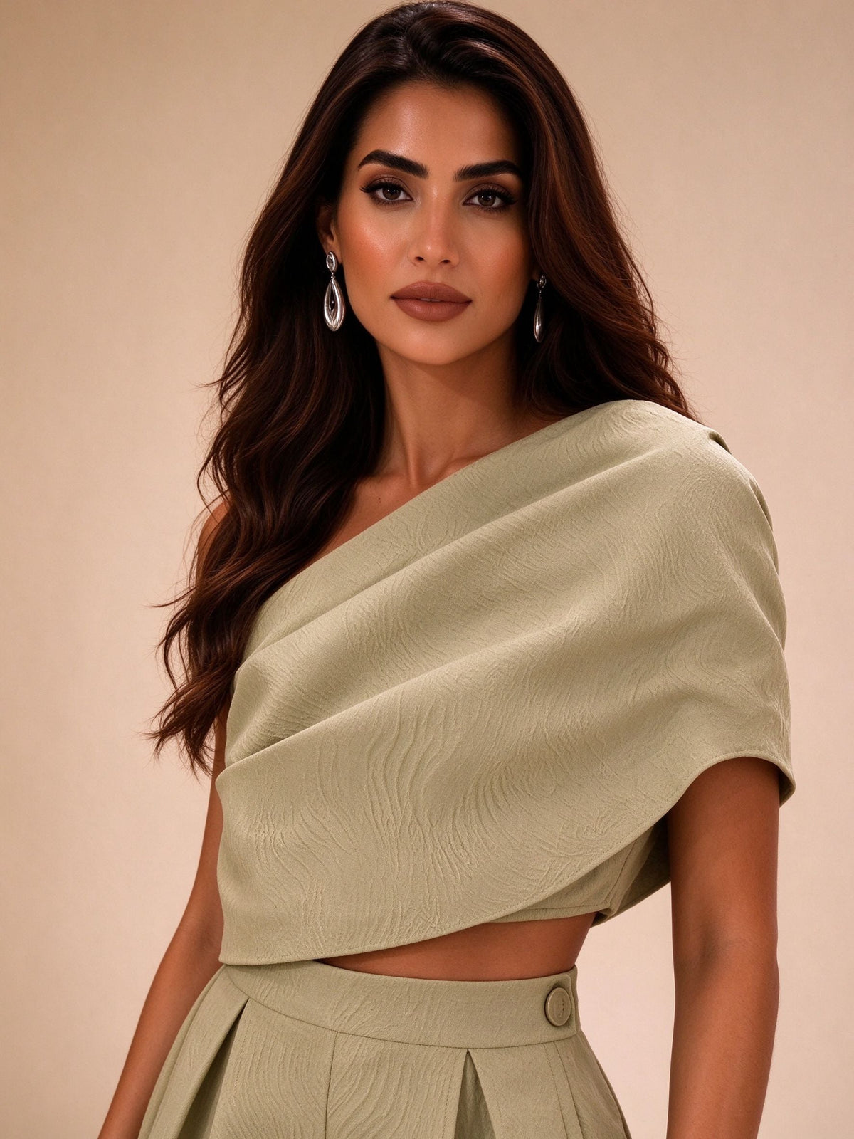 Asymmetrical One Shoulder Romper