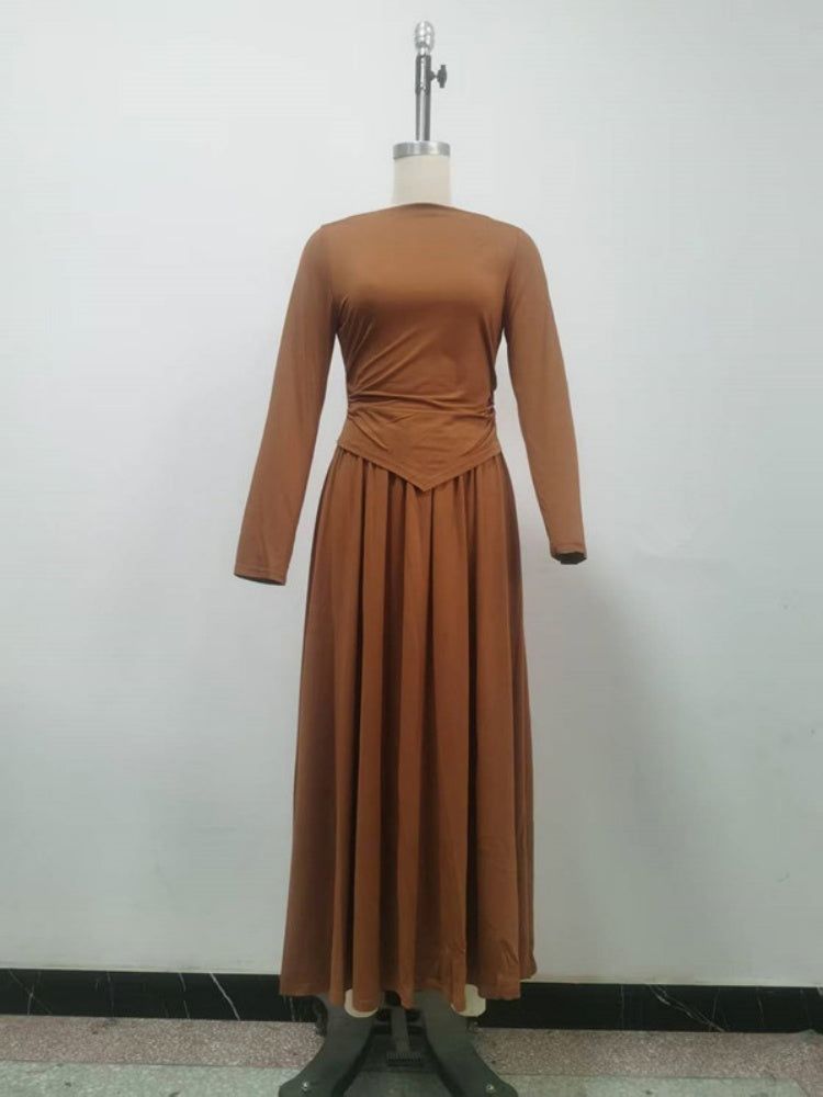 Asymmetric Knit  Skirt Set