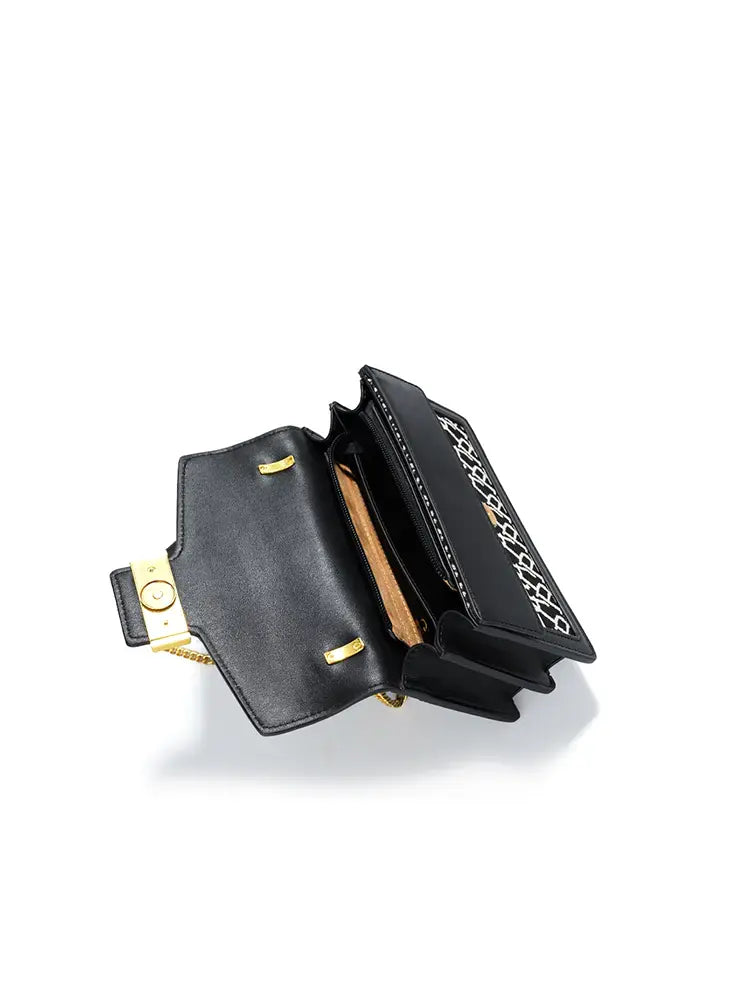 Jacquard Stitch Chain Dionysus Crossbody Bag