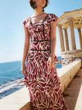 Short Sleeve Floral Dress