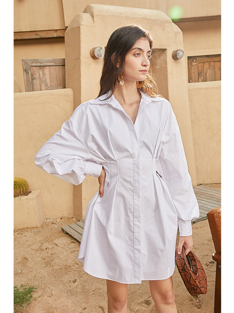 Belted A-Line Tunic Cardigans Dress