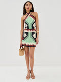 Halter Print Beach Dress